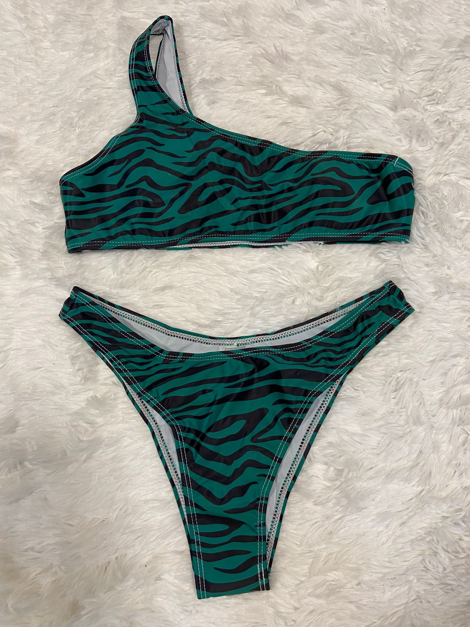 Bikini Malla Verde Zebra Saldos Vip Tienda Virtual